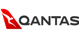 A full color logo of Qantas